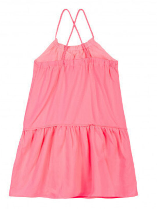 3 Pommes Kids Dress pink fluo