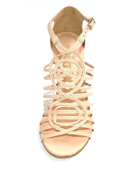 Sandalen Beige