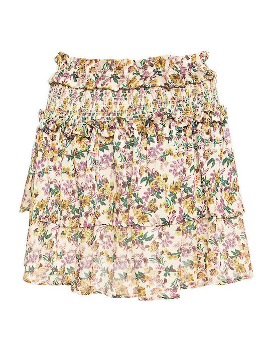 Mini Φούστα Floral Πολύχρωμη