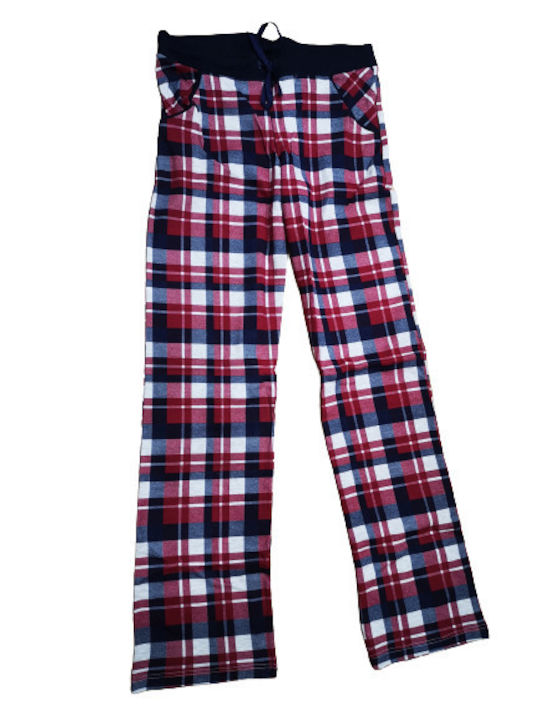 Relax Lingerie De iarnă De bumbac Pantaloni Pijamale pentru Femei Red