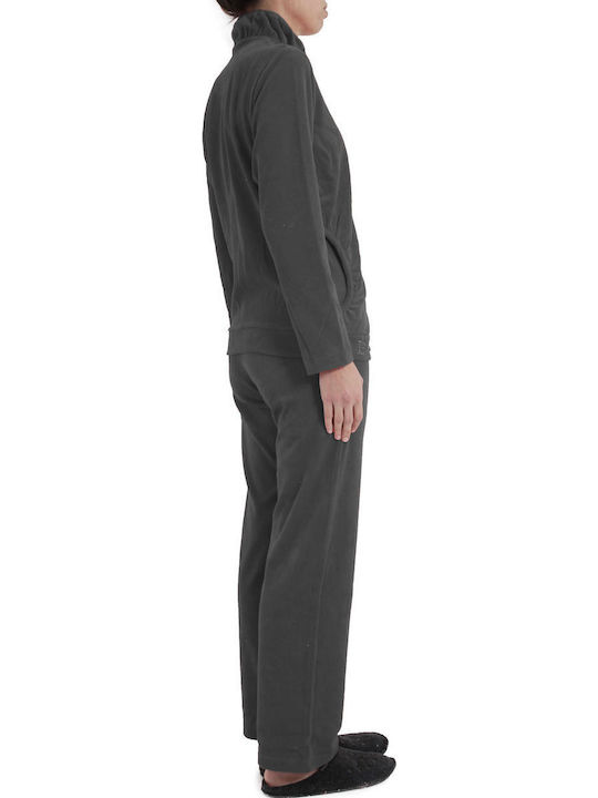 Pepita Pepita Damen Schlafanzug & Pyjamas Winter Grau