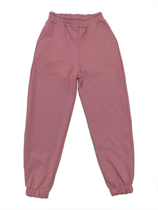 Ustyle Damen-Sweatpants Jogger ΡΟΖ Vlies