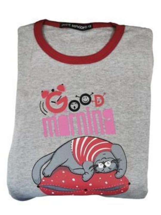 Cotton Mania Kinder-Pyjama Gray