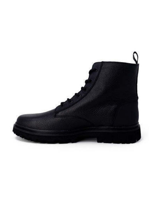 Calvin Klein Men's Leather Boots Black