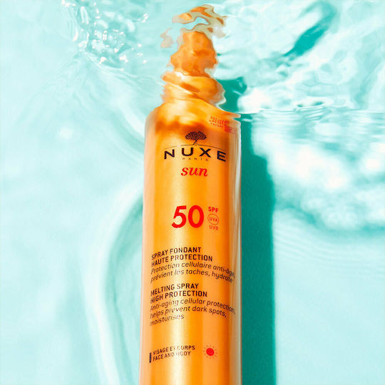 Nuxe Sun Waterproof Sunscreen Cream Face and Body SPF50 in Spray 150ml