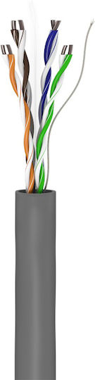 Goobay U/UTP Cat.6 (Gigabit) Καλώδιο Δικτύου Ethernet χωρίς ακροδέκτες 100m Γκρι