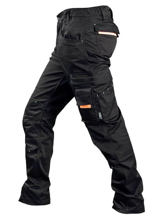 Sara Workwear Actiflex Παντελόνι Εργασίας Μαύρο