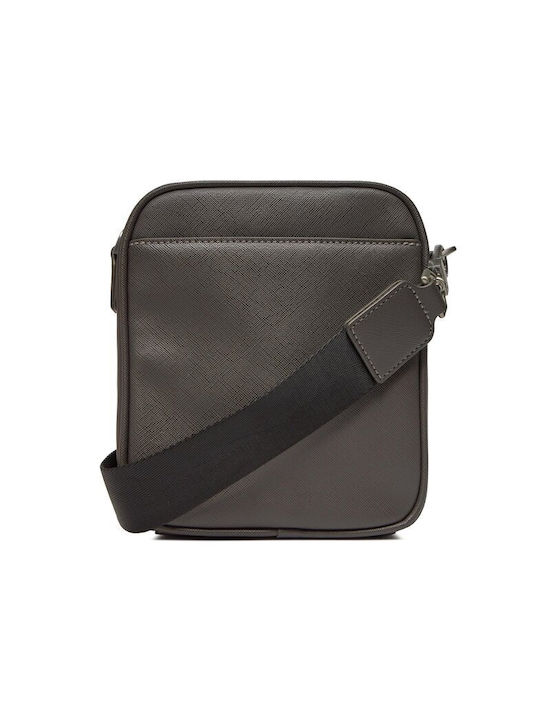 Guess Certosa Saffiano Geantă pentru bărbați Umăr / Crossbody Gri