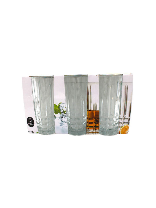 Set of Glasses Water / Coffee/Freddo made of Glass 3pcs