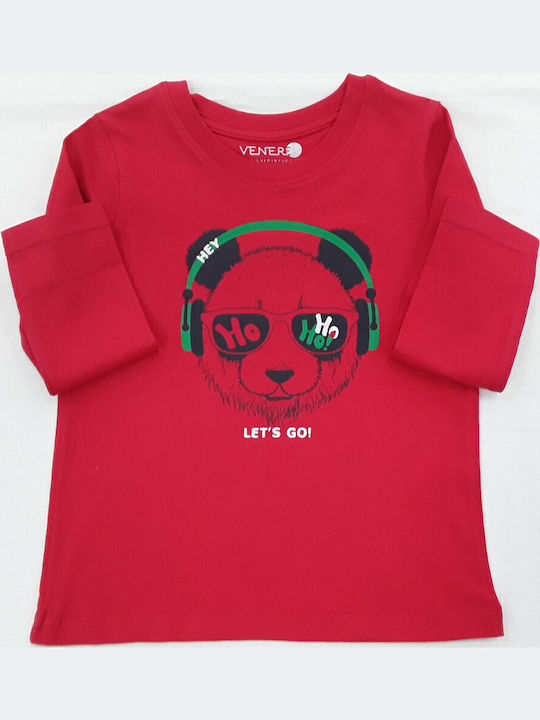 Детска блуза Red Let΄s Go Music