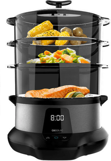 Cecotec Vapovita 3000 Food Steamer with 3 Steaming Decks 1lt