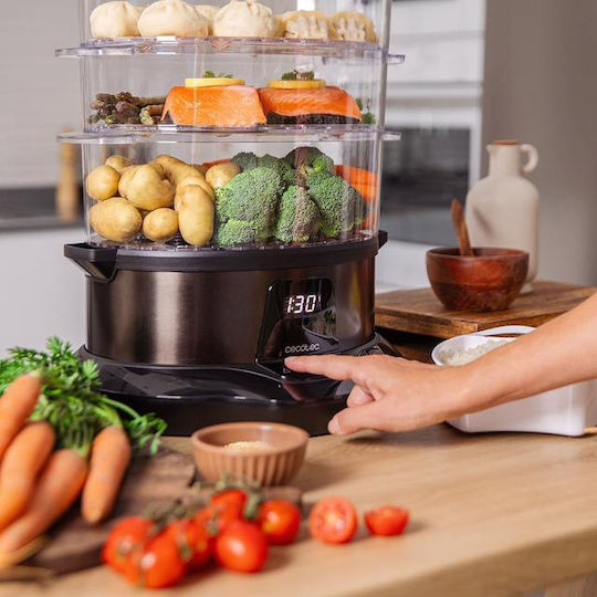 Cecotec Vapovita 3000 Food Steamer with 3 Steaming Decks 1lt