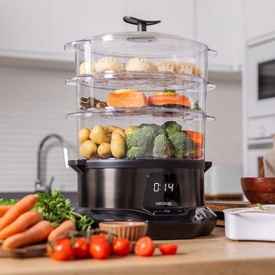 Cecotec Vapovita 3000 Food Steamer with 3 Steaming Decks 1lt