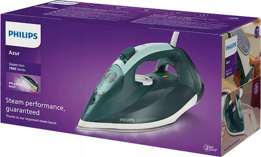 Philips Azur Steam Iron 2800W with Continuous Steam Supply 50g/min