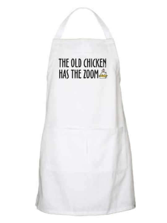 Kitchen apron The old hen has the juice