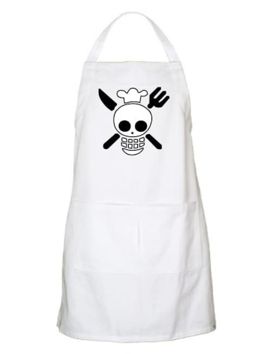 Cooking apron Danger Death apron - White