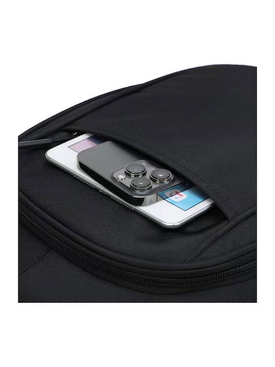 Amber Τσάντα Πλάτης για Laptop 17.3" σε Μαύρο χρώμα AM2010-BLACK