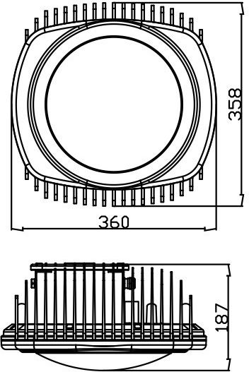 Lucas LED Προβολέας LED 180W