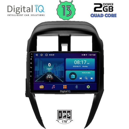 Digital IQ Car Audio System for Nissan Sunny 2015-2016 (Bluetooth/USB/WiFi/GPS/Apple-Carplay/Android-Auto) with Touch Screen 10"