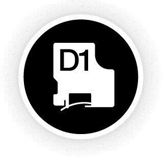 Dymo LabelManager 210 D QWERTY Kitcase Ηλεκτρονικός Ετικετογράφος Χειρός σε Μαύρο Χρώμα