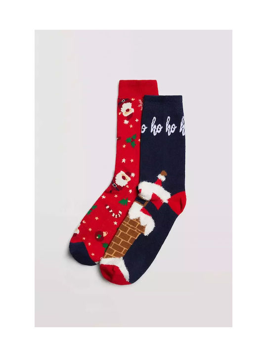 Ysabel Mora Men's Christmas Socks Red 2Pack