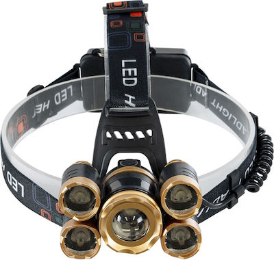 GloboStar Rechargeable Headlamp LED IP54 with Maximum Brightness 60lm