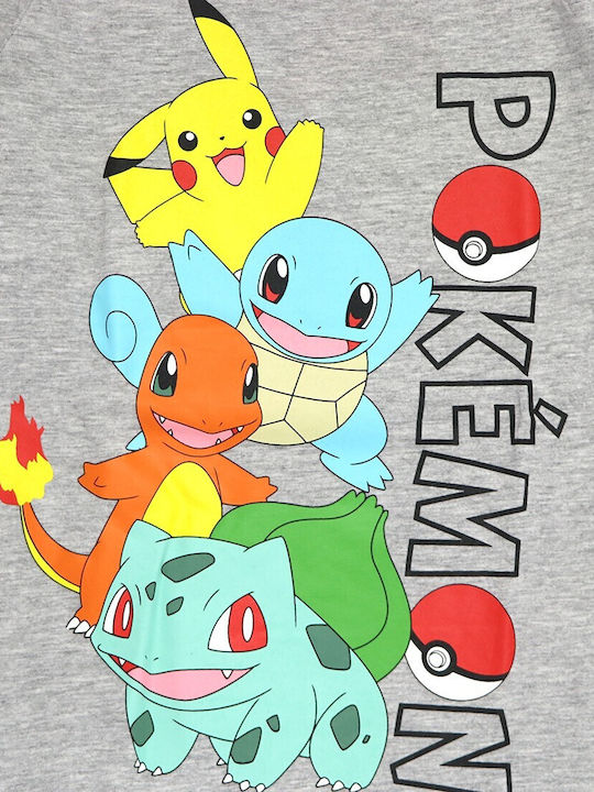 Kids Blouse Long Sleeve grey Pokémon