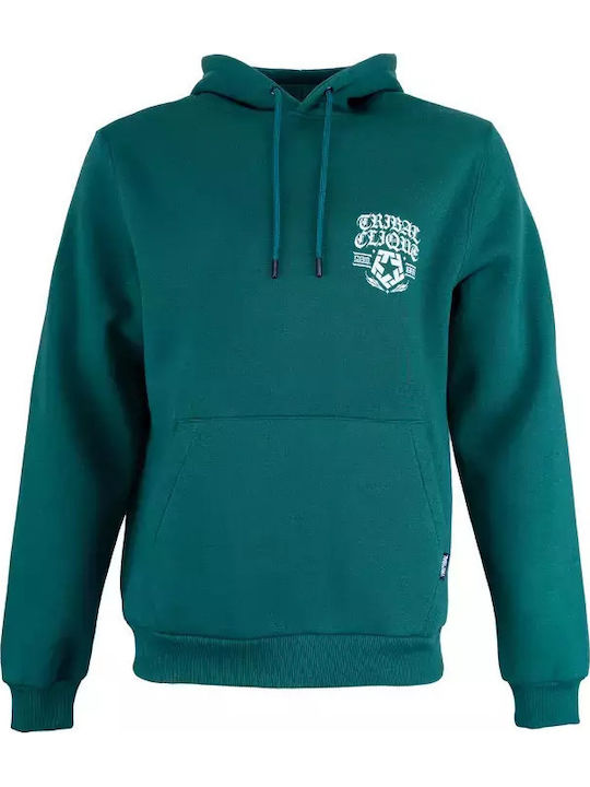 Φούτερ με Κουκούλα Dark Teal