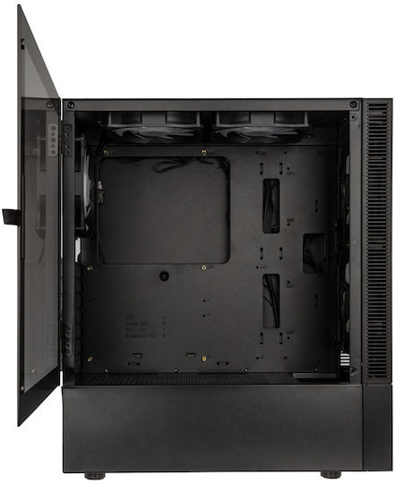 Kolink Observatory MX Mesh ARGB Gaming Midi Tower Computer Case with Side Window Black