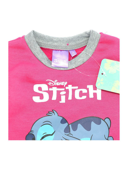Παιδικό Σετ Φόρμας Φούξια 2τμχ Lilo & Stitch