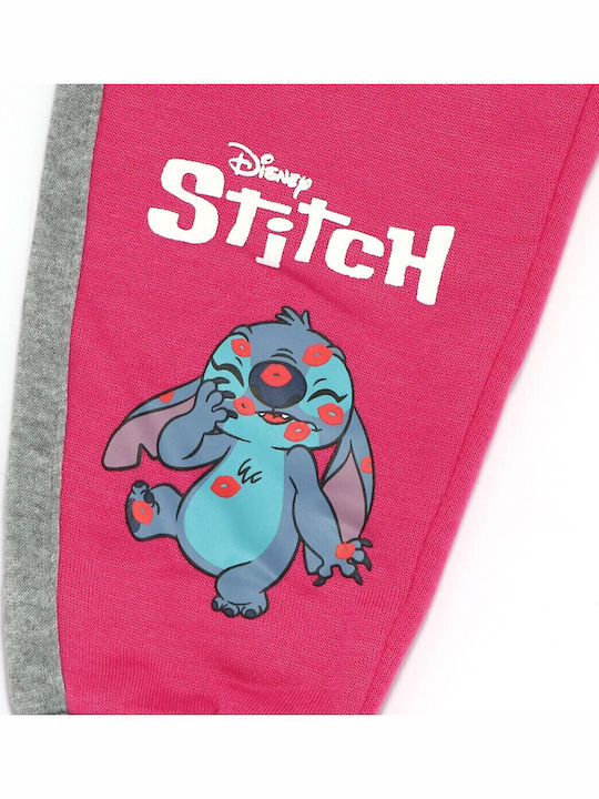 Παιδικό Σετ Φόρμας Φούξια 2τμχ Lilo & Stitch