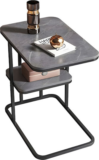 Side Table Alazani L50xW30xH58cm. Gray Side Table Alazani L50xW30xH58cm. Gray