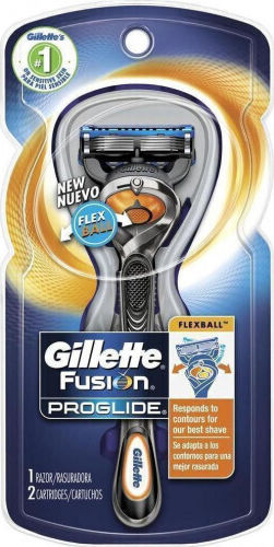 Gillette Fusion5 Proglide Razor cu Capete de schimb 5 lame și bandă lubrifiantă 2buc