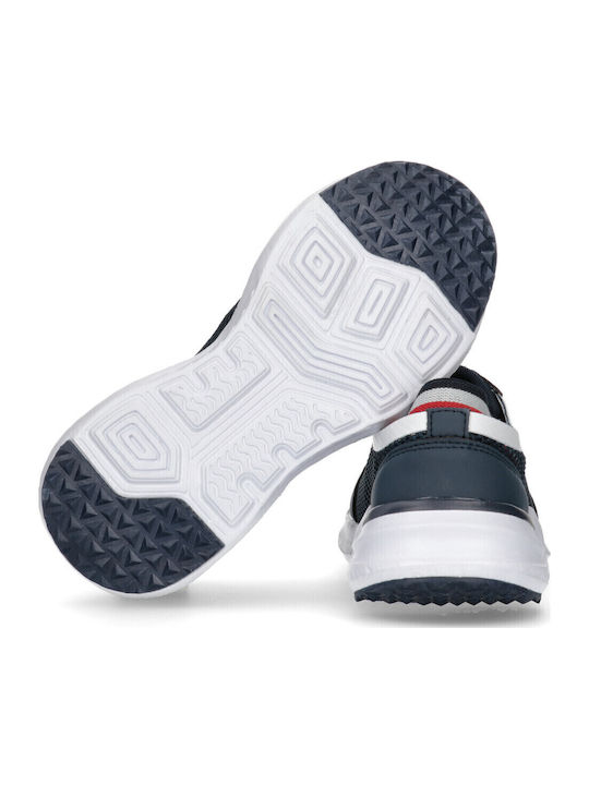 Cut Lace-up Kids Sneakers Anatomic Blue