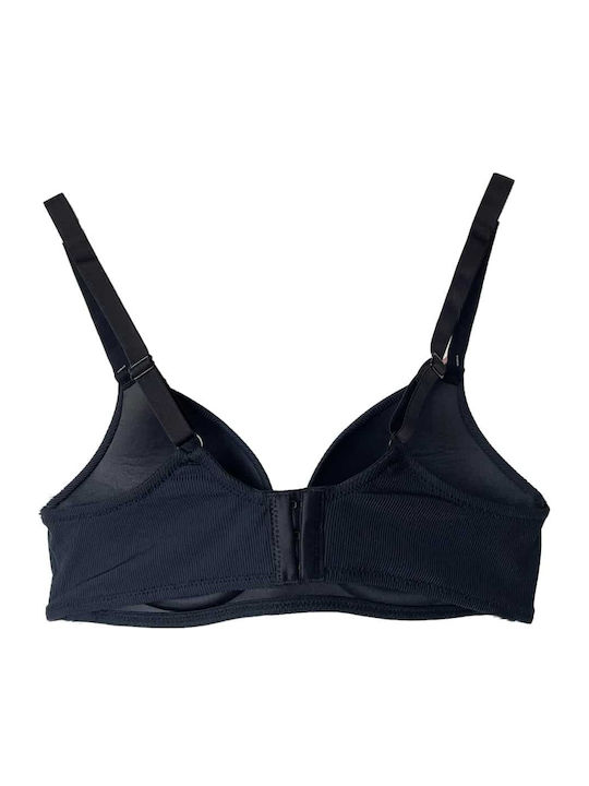 Black Bra with Light Padding without Underwire