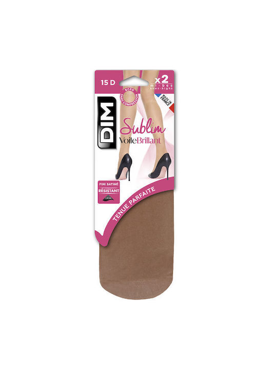 Dim Women's Socks 15 Den Ηλιοκαμένο.