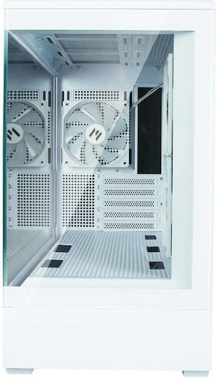 Zalman P30 Gaming Mini Tower Κουτί Υπολογιστή με Πλαϊνό Παράθυρο Λευκό