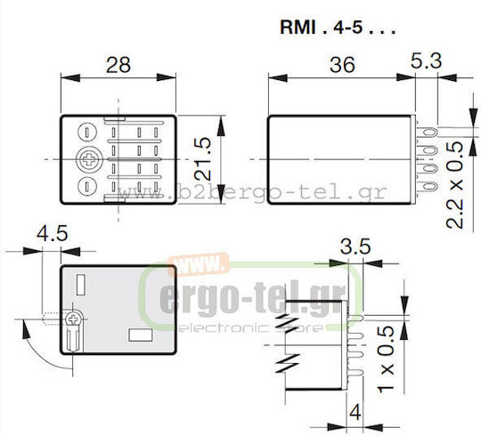 Carlo Gavazzi Industrial Relay Relay 230V 211-031423011