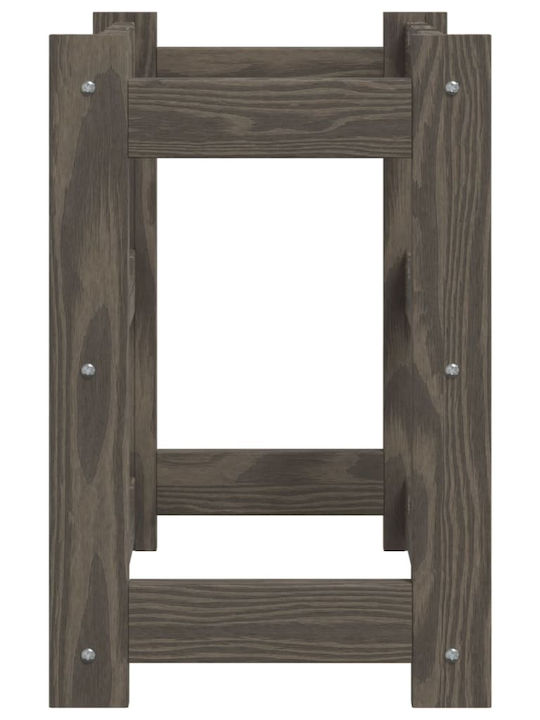 vidaXL Freistehend Weinkeller Hölzernes Gray 43x25x38εκ.