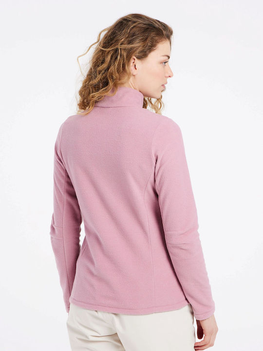 Protest Mutez Winter Women's Fleece Blouse Long Sleeve Cameo Pink