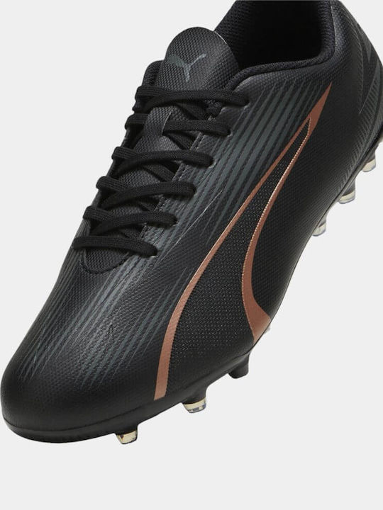 PUMA Ultra Play Ποδοσφαιρικά Παπούτσια με Τάπες MG Μαύρα