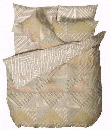 Biokarpet Home Nordic 853 Cardiff Beige Bettbezüge Set Bettbezug Übergröße