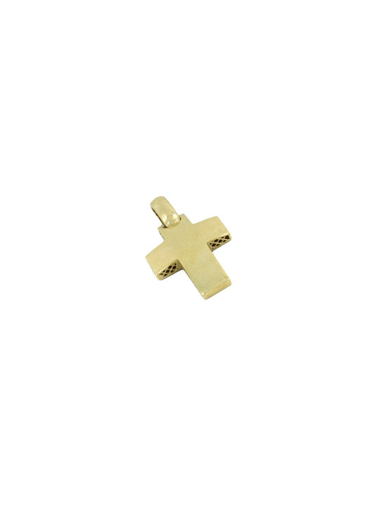 Gold Kreuz 14K Beidseitig