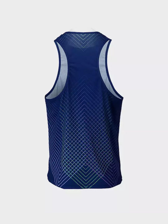 Luanvi Men's Athletic Sleeveless Blouse Navy Blue