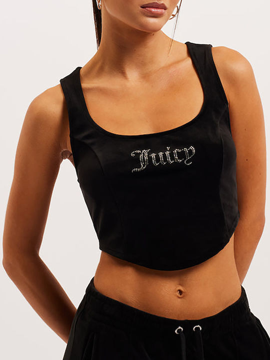 Juicy Couture Bluză de Damă Corset Fără mâneci Black