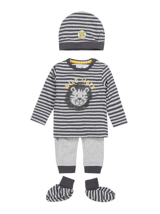 Dirkje Kids Set with Pants Winter 4pcs Gray