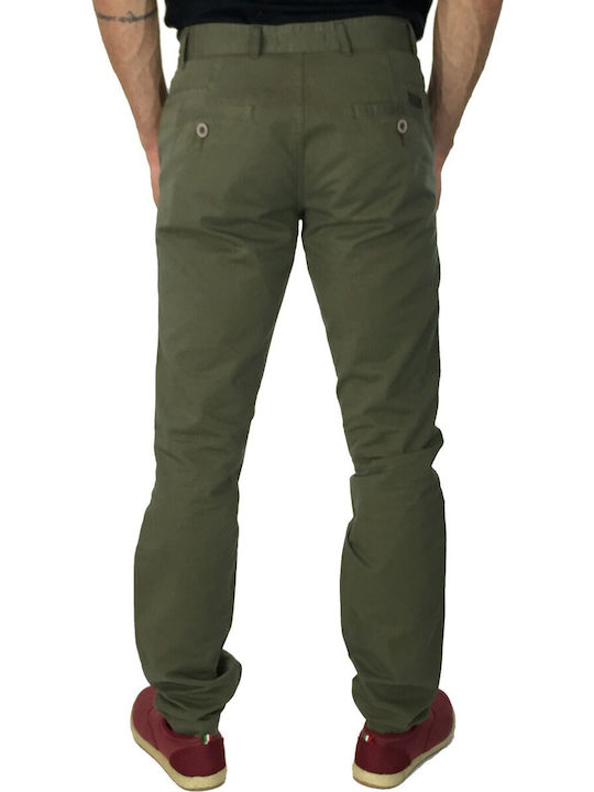 Παντελόνι Chino σε Slim Εφαρμογή Χακί