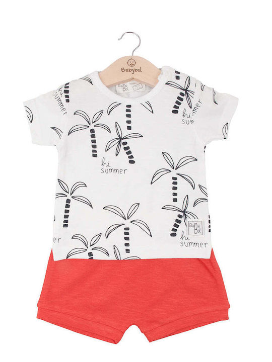 Babybol Kinder Set mit Shorts Sommer 2Stück Weiß