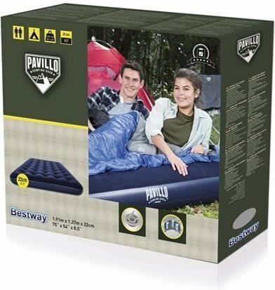 Bestway Надуваем Матрак За Сън Двойно Pavilo 191x137x22см Син