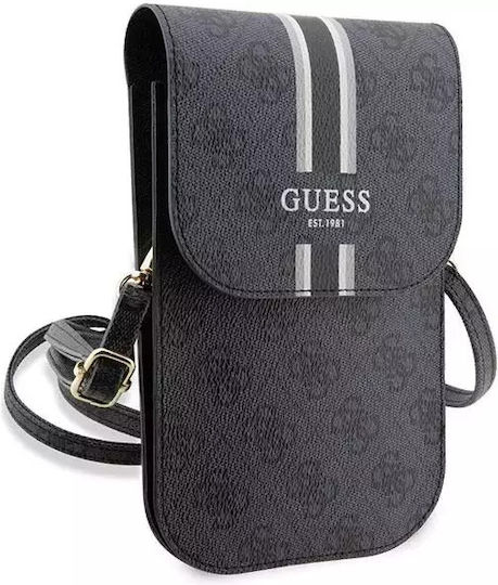 Guess Printed Stripes Pouch Μαύρο P4RPSKBLACK-BLACK